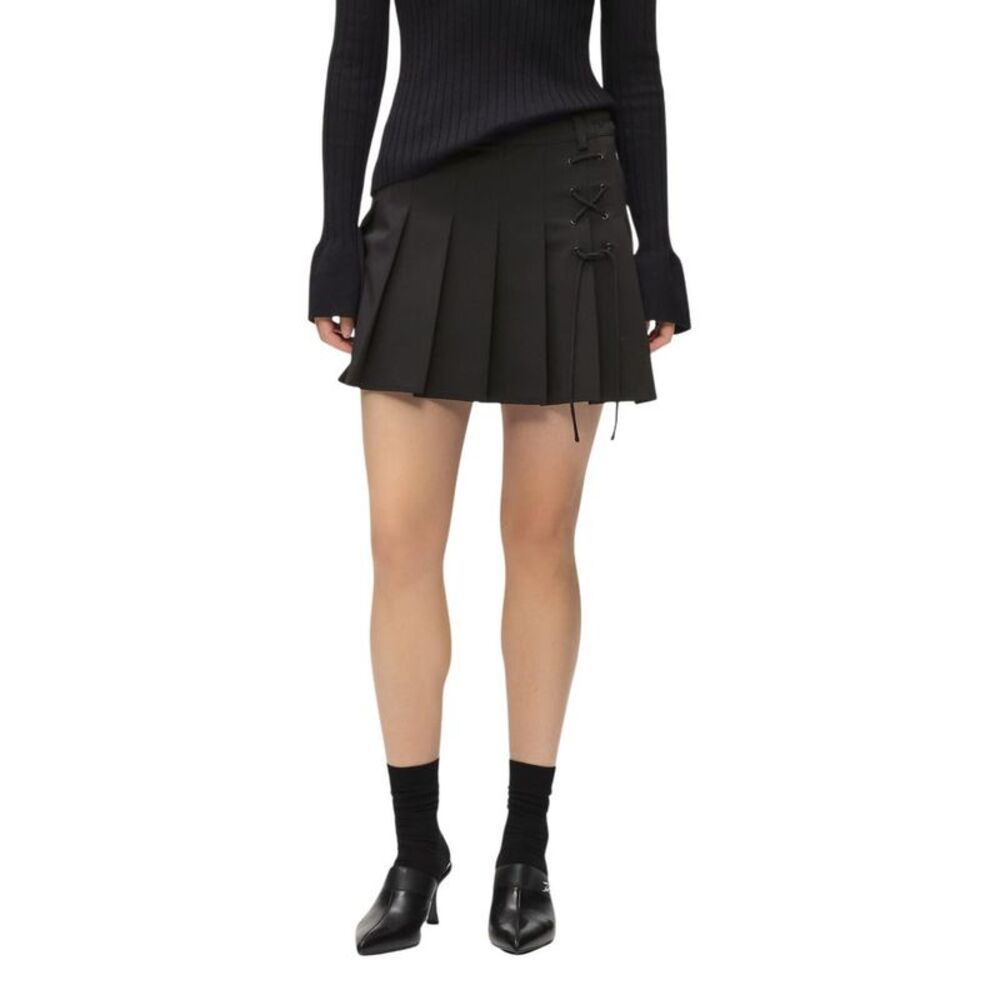 Karl Lagerfeld Black Polyester Mini Women's Skirt